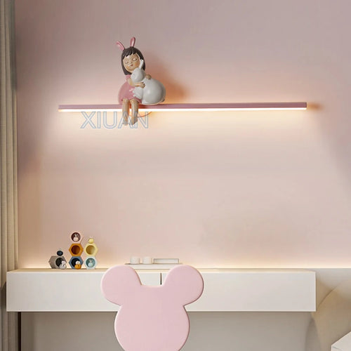 applique murale en forme de lapin pour décoration enfant - vue 3 sur 17
