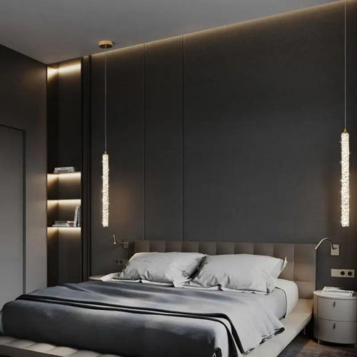 lampe de chevet moderne en cristal pour décoration intérieure - vue 3 sur 12