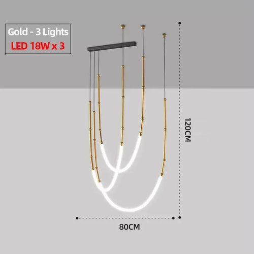 suspension led moderne pour décoration intérieure élégante et stylée - vue 8 sur 12