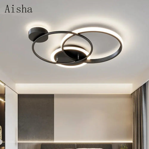 plafonnier led nordique design pour éclairage intérieur décoratif - vue 2 sur 7