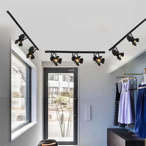 plafonnier led moderne style industriel rétro pour bar et café - vue 6 sur 13