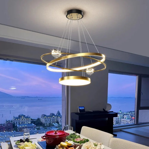 lustre moderne pour un éclairage intérieur décoratif élégant - vue 6 sur 7
