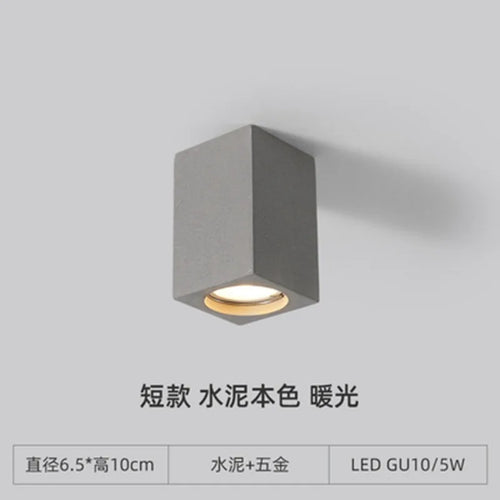 plafonnier terrazzo led en ciment style industriel pour intérieur moderne - vue 11 sur 12