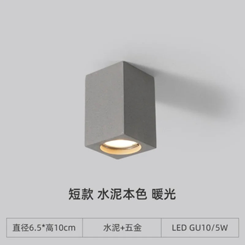 plafonnier terrazzo led en ciment style industriel pour intérieur moderne - vue 10 sur 12