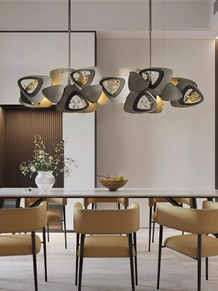 lustre en cristal design tendance éclairage à led moderne - vue 5 sur 12
