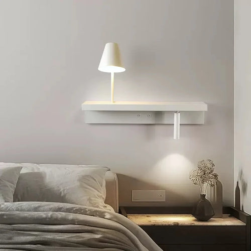 Applique murale de chevet avec étagère 3W - vue 7 sur 14