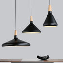 suspension moderne nordique en bois et aluminium pour décoration