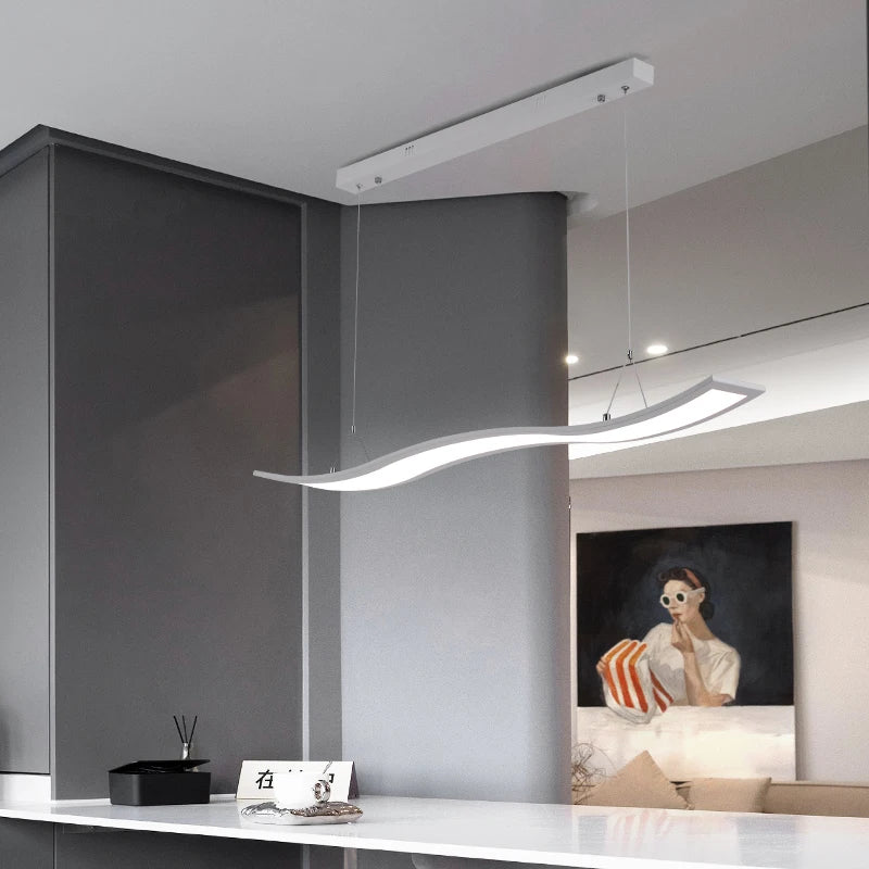 suspension led nordique pour cuisine et espaces intérieurs modernes - vue 4 sur 12