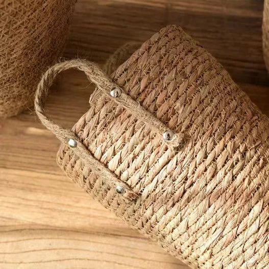 panier en osier naturel pour jardin rangement et décoration - vue 6 sur 9