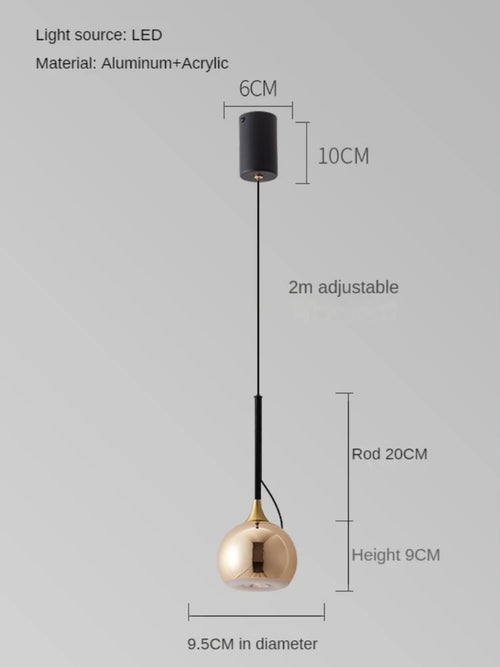 lampe de chevet moderne à aspiration magnétique réglable - vue 9 sur 9
