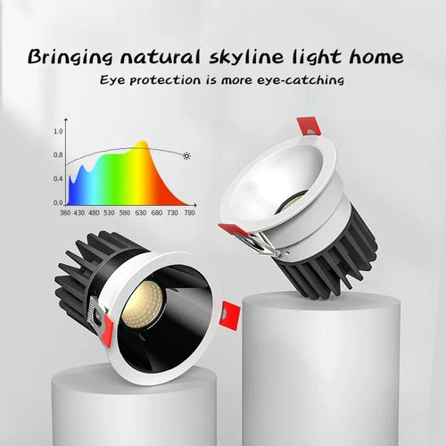 spot led encastré antireflet pour intérieur angle réglable en aluminium - vue 7 sur 18