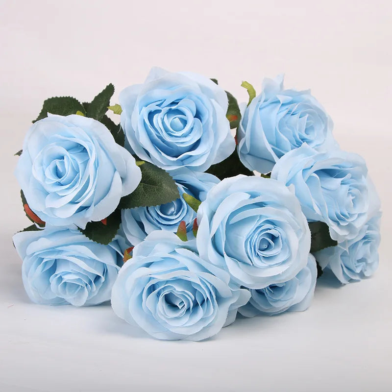 bouquet de roses artificielles pour mariage et décoration intérieure - vue 19 sur 27