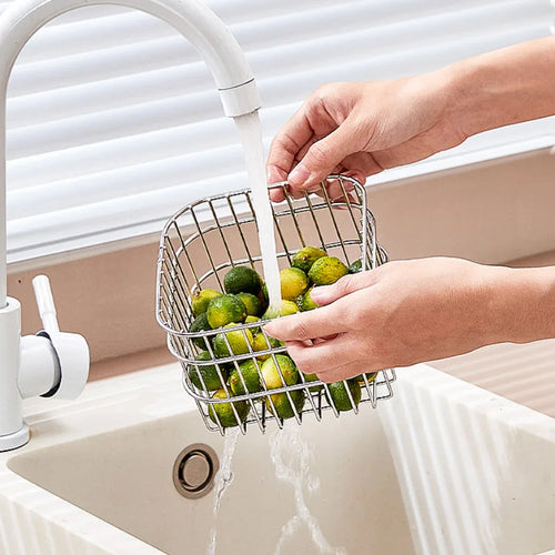 panier de rangement en acier inoxydable pour fruits et légumes - vue 5 sur 7