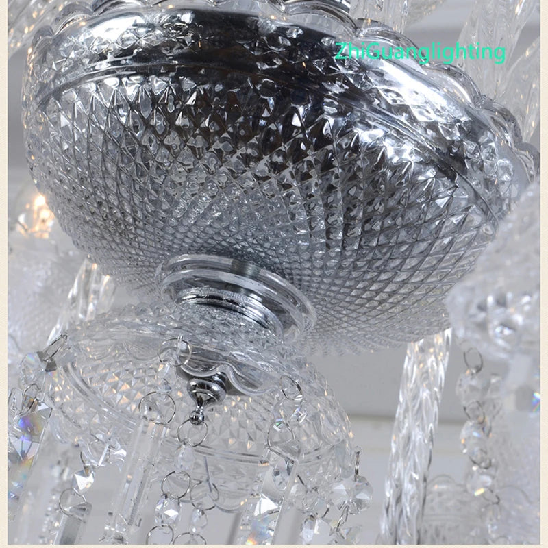 lustre en cristal à led pour un éclairage de luxe modernisé - vue 5 sur 10