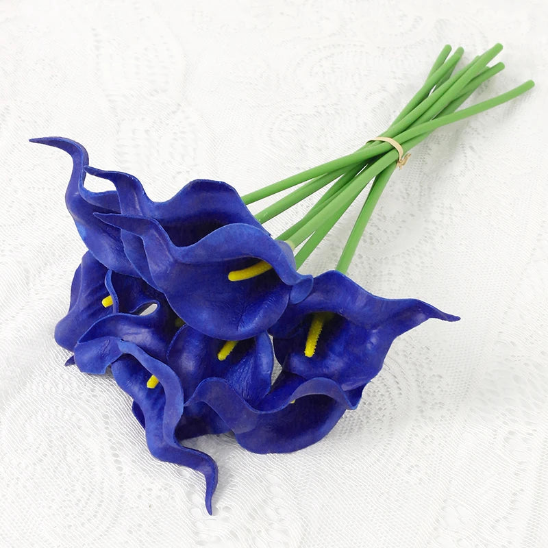 lot de fleurs artificielles lys calla pour mariage et décoration florale - vue 11 sur 23