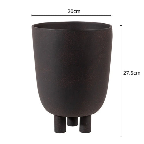 vase géométrique en céramique pour décoration florale artisanale - vue 11 sur 12