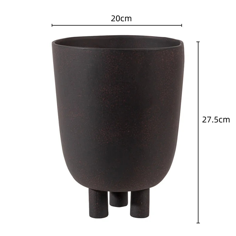 vase géométrique en céramique pour décoration florale artisanale - vue 11 sur 12