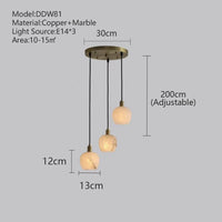 Suspension Simple Créatif Minimaliste Luxe LED Personnalité Artistique Marbre pour Escalier