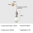 applique murale led design lune et planète pour décoration intérieure