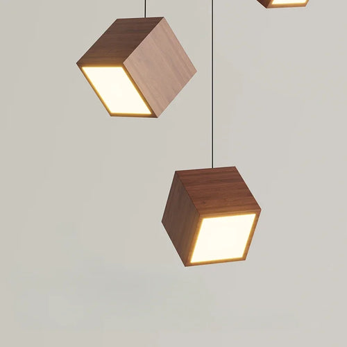 suspension en bois créatif design nordique pour décoration intérieure - vue 6 sur 10