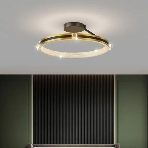 plafonnier led moderne de luxe en cristal décoration luminaires - vue 5 sur 9