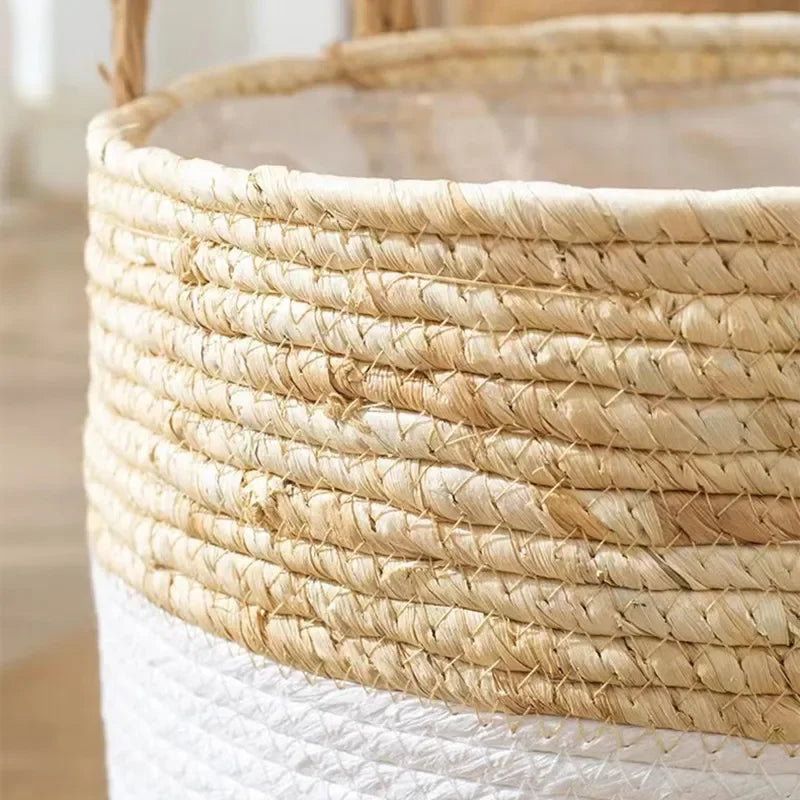 panier de jardinière en osier pour fleurs décoration jardin rangement - vue 4 sur 18