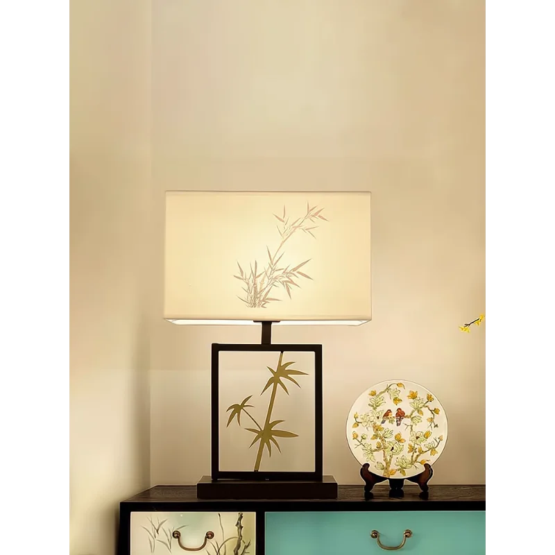 lampe de table rétro chinoise pour décoration intérieure créative et chaleureuse - vue 3 sur 7
