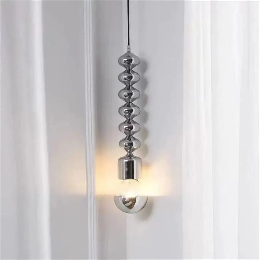 lampe de chevet industrielle minimaliste design ondulé élégant - vue 3 sur 5