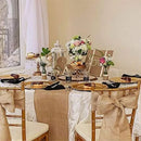 Chemin de table rustique jute et lin tissé