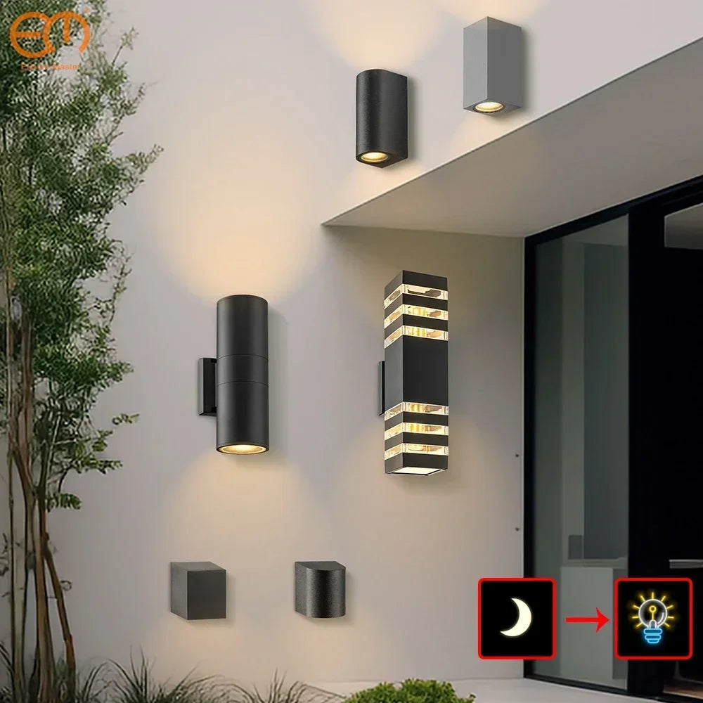 applique murale led imperméable avec capteur pour intérieur et extérieur - vue 1 sur 13