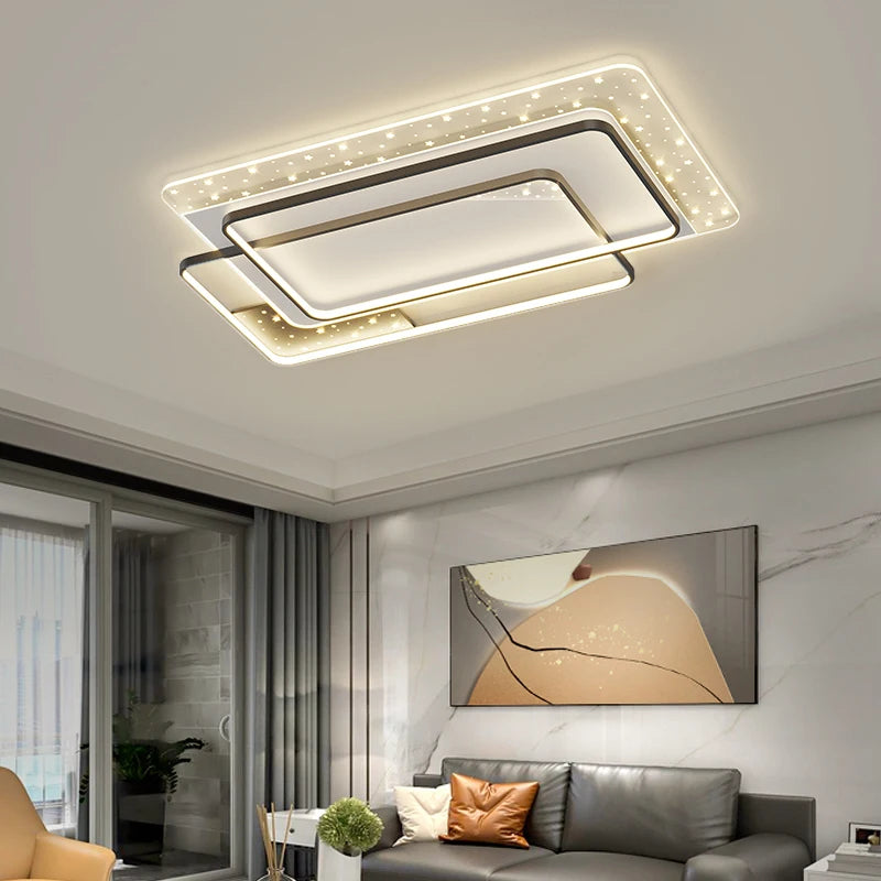 plafonnier moderne à leds pour éclairage intérieur décoratif - vue 6 sur 20