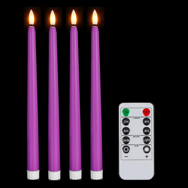 lot de 4 à 72 bougies LED scintillantes sans flamme avec télécommande - vue 13 sur 14