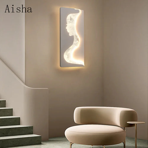 applique murale led nuage moderne pour décoration intérieure lumineuse - vue 3 sur 9