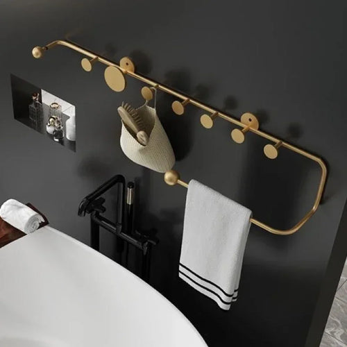 porte-vêtements et chapeaux de luxe nordique décoratif mural - vue 6 sur 18