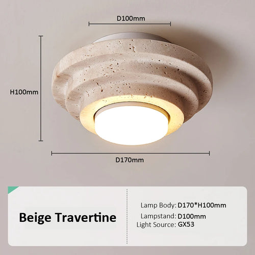 Plafonnier décorative en marbre naturel - vue 5 sur 7