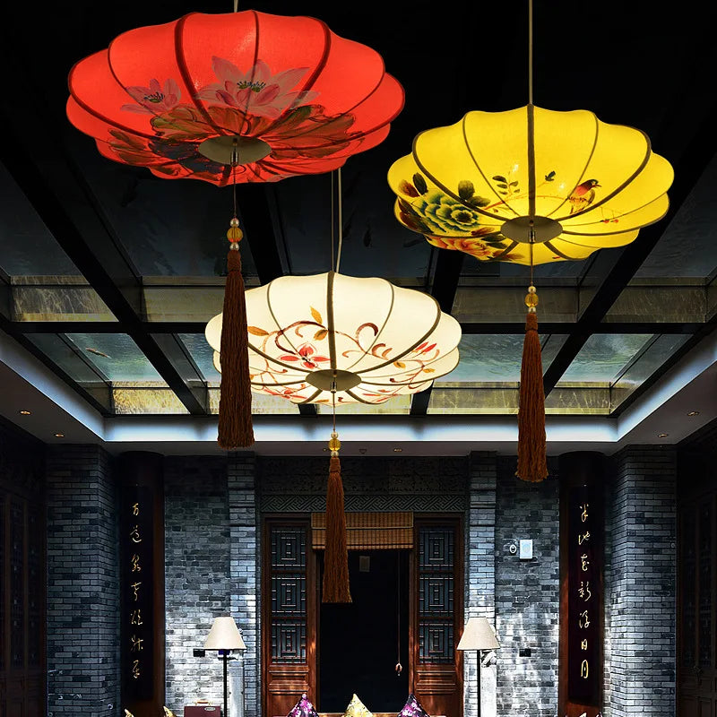 Suspension chinois Antique rétro restaurant salon de thé - vue 3 sur 9