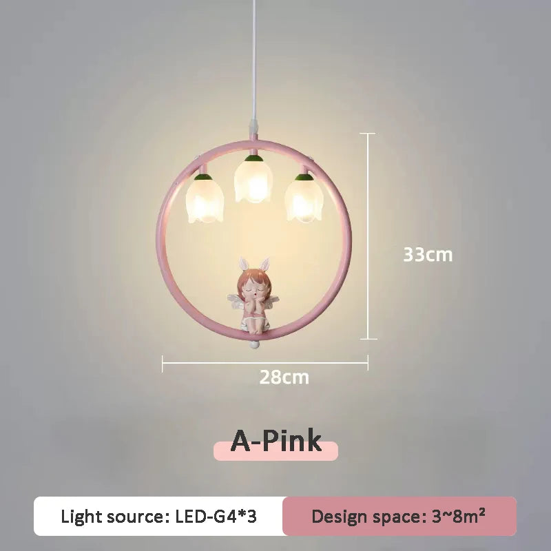 suspension mignonne pour chambre de petite fille moderne - vue 12 sur 12