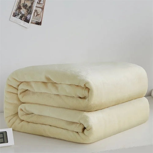 Plaid polaire flanelle douce fausse fourrure salon chambre