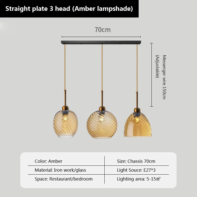 suspension moderne en verre design pour décoration intérieure - vue 20 sur 23