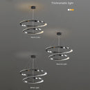 suspension led moderne avec design artistique et télécommande