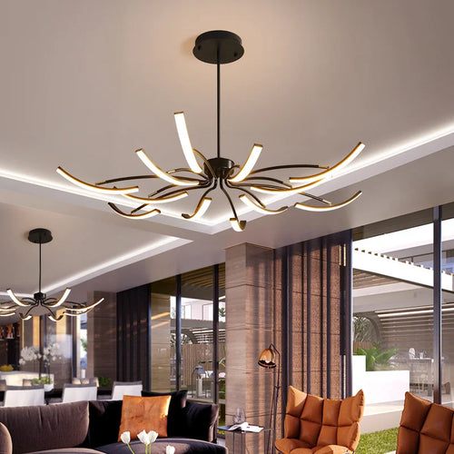 lustre moderne réglable pour intérieur design élégant - vue 2 sur 10