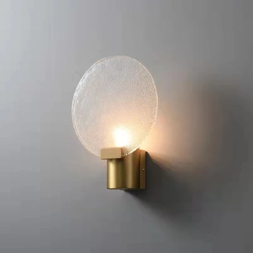 applique murale en cuivre et verre au design minimaliste - vue 3 sur 7
