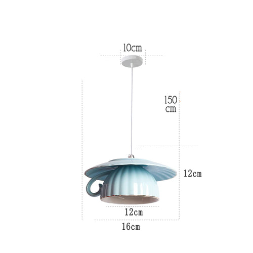 lampe suspension céramique moderne led - vue 25 sur 28