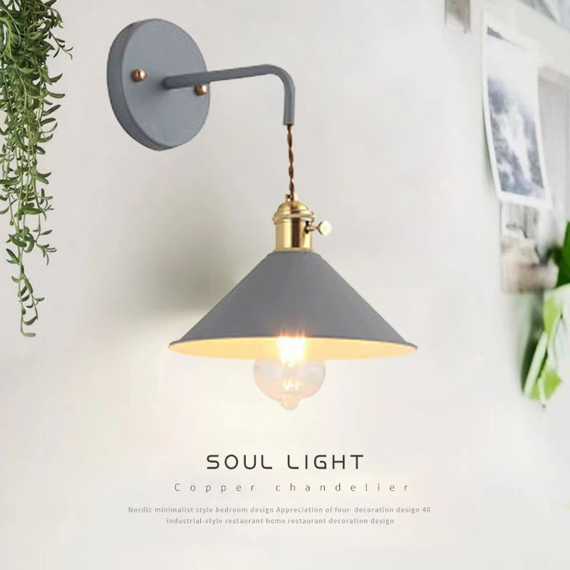 applique murale rétro iorn luminaire décoratif pour intérieur - vue 1 sur 11