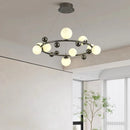 suspension nordique en métal et verre décoratif pour intérieur