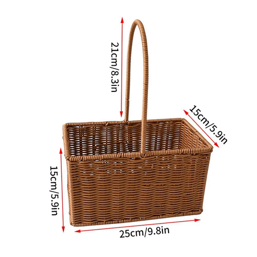 panier de rangement tissé à la main pour divers usages - vue 11 sur 17