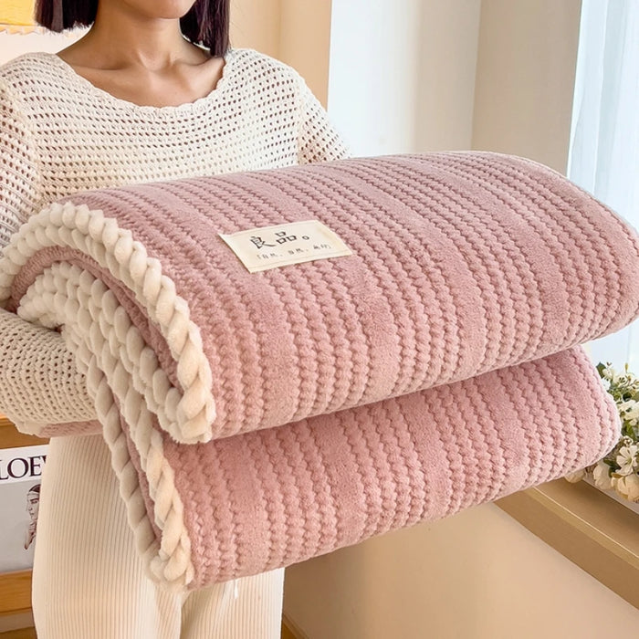 plaid polaire doux couvre lit salon chambre uni