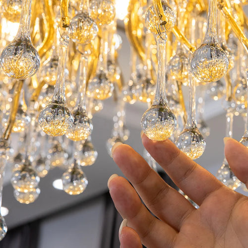 lustre en cristal led de luxe moderne simple intérieur - vue 6 sur 18