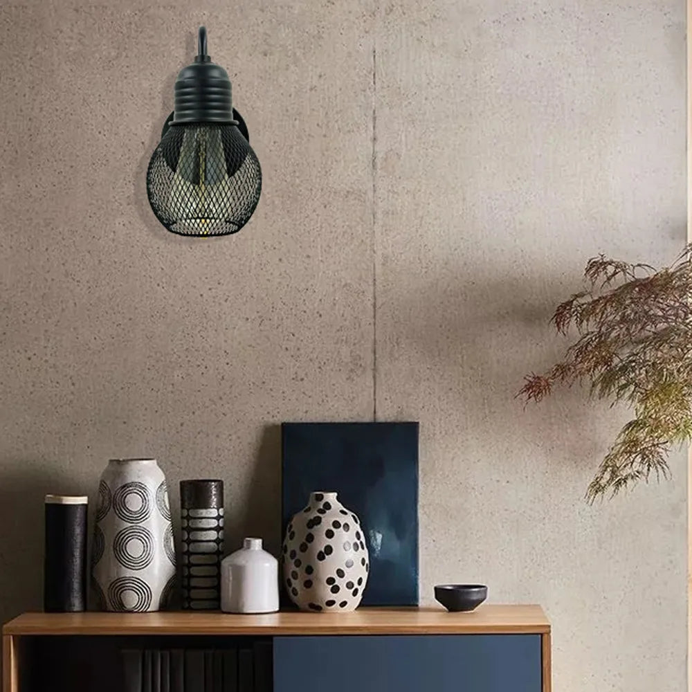 applique murale loft rétro avec interrupteur pour décoration - vue 6 sur 6