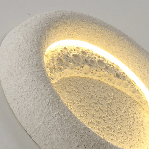 applique murale led ronde en forme de lune design art déco interchangeable - vue 6 sur 8